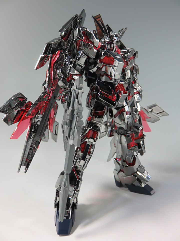 HG RX-0 Unicorn Gundam 03 Phenex type RC (Unicorn Mode) Silver Coating