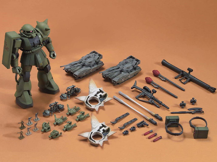 1/144 HGUC MS-06 Zaku The Ground War Set