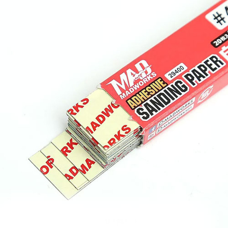 ADHESIVE SANDING PAPER #400 - 20pcs per pack by Madworks