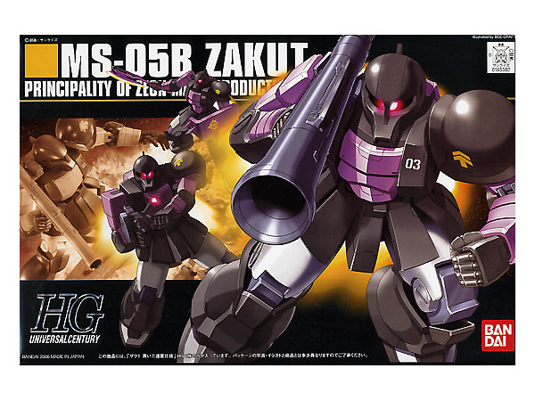 1/144 HGUC Zaku I Black Trinity