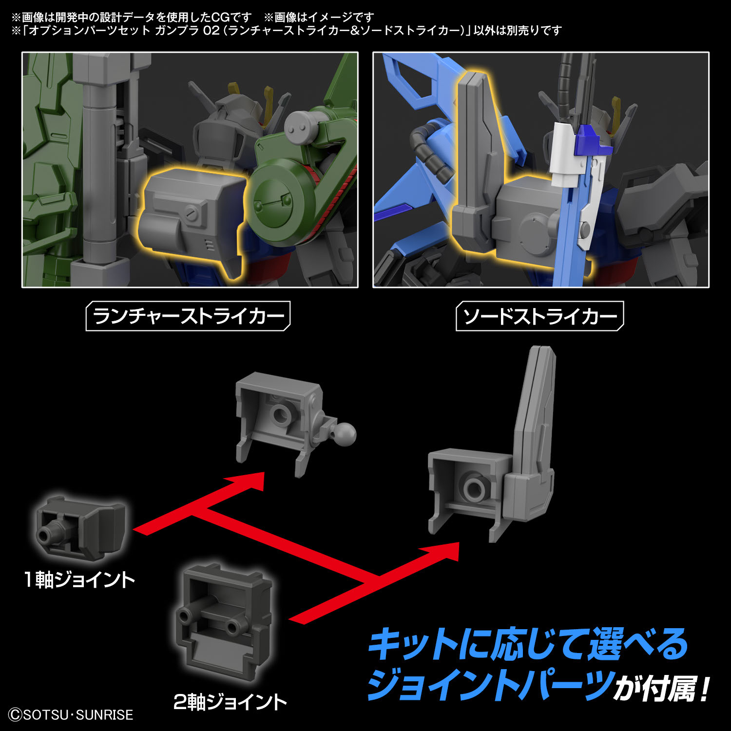 Gundam Option Parts Set Gunpla 02 (Launcher Striker & Sword Striker) - Image 7