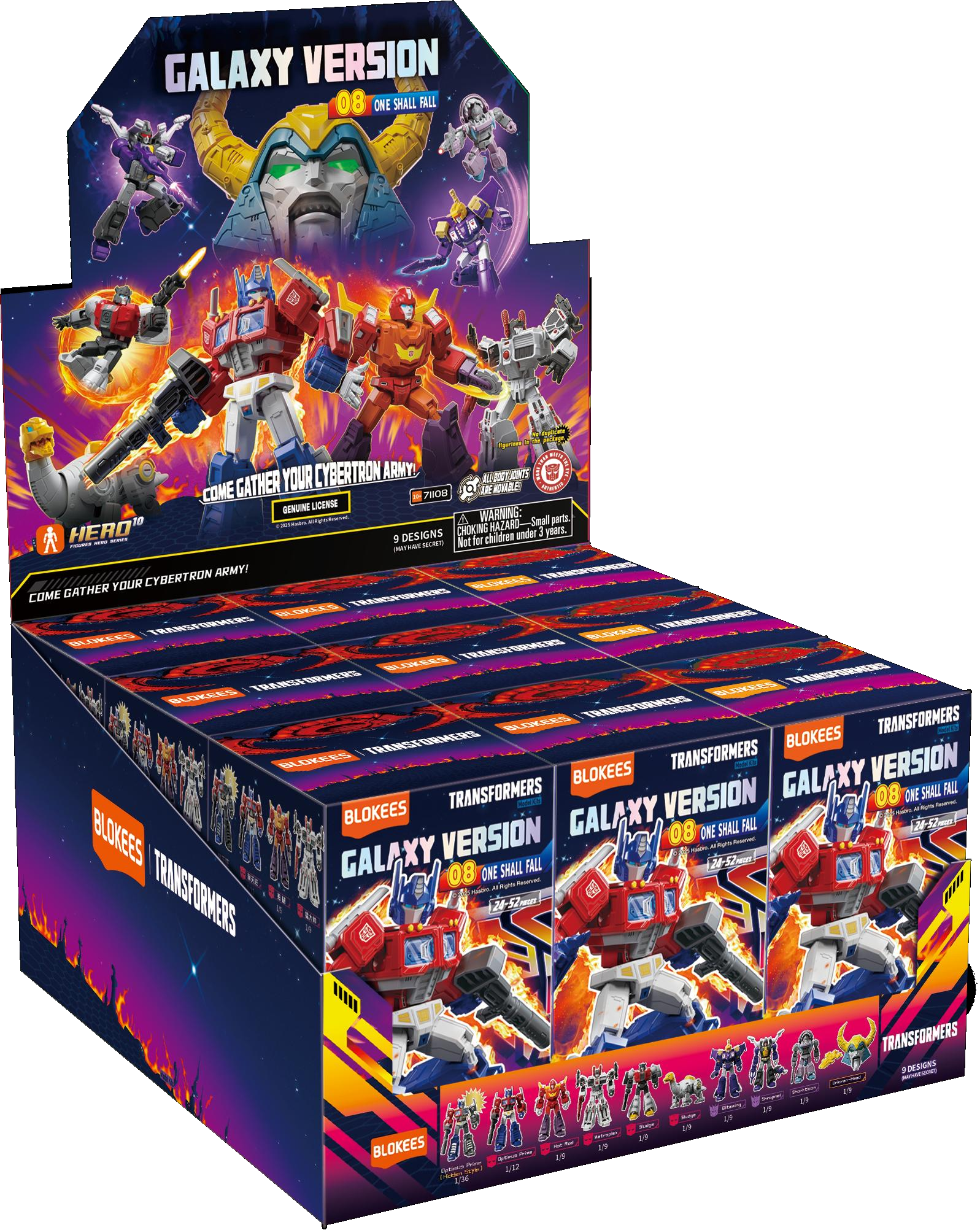 Blokees Transformers Galaxy Version  08 - One Shall Fall Blind Box (June 2026 Release)