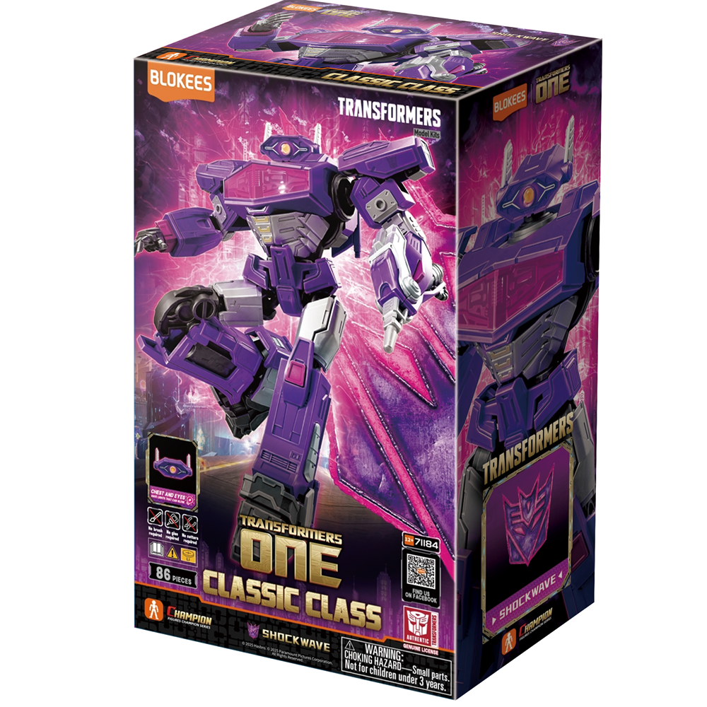 Blokees Transformers Figures - (Model Kit) Classic Class18 - Shockwave (June 2026 Release)