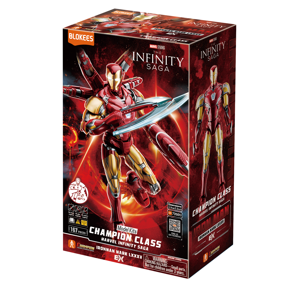 Blokees Figures - Marvel Infinity SAGA -Marvel Hero - Championclass(CC01) Iron Man MK85 EX (June 2026 Release)
