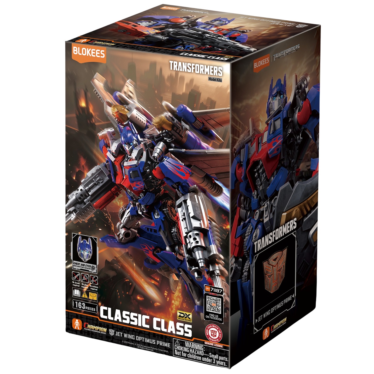 Blokees Transformers Figures - (Model Kit) Classic Class 21DX - Movie 3 Jet Wing Optimus Prime (June 2026 Release)